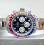Rolex Daytona Rainbow Replica Watch Stainless Steel Chronograph 40mm